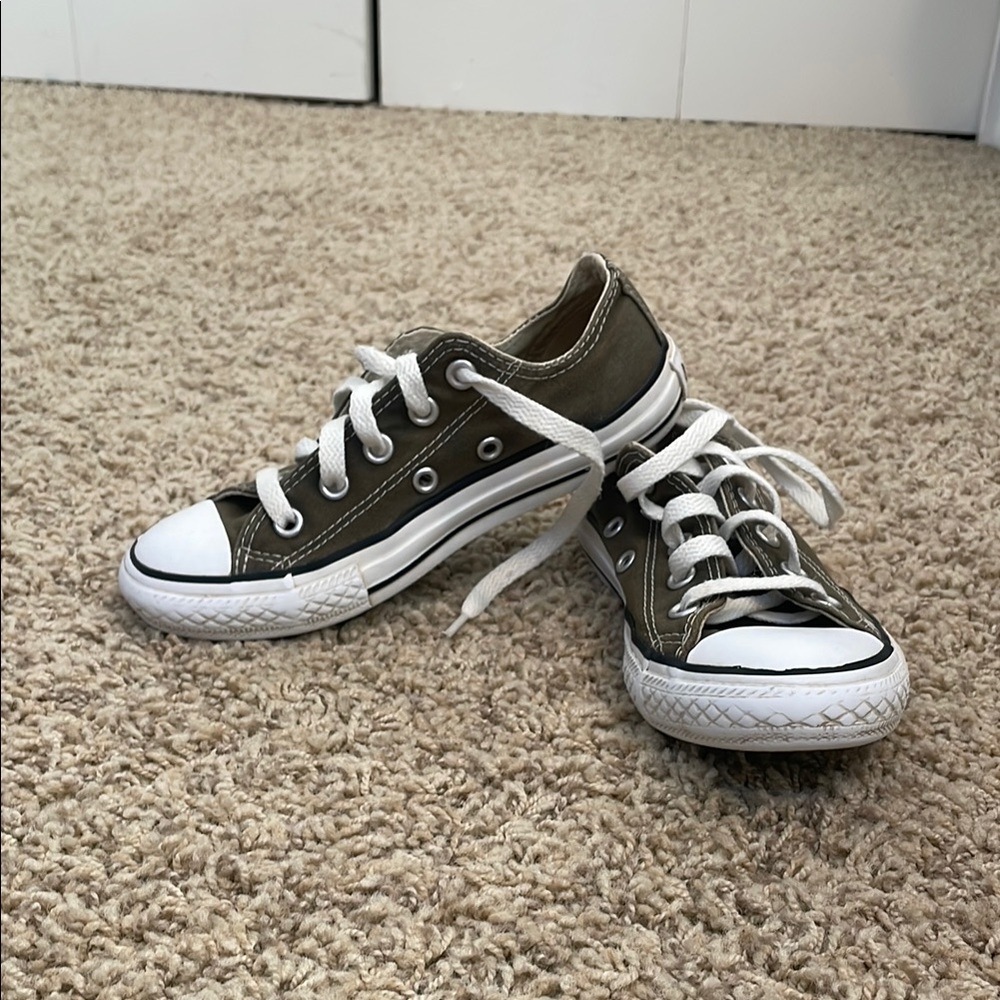 Converse Kids' Olive Green Sneakers